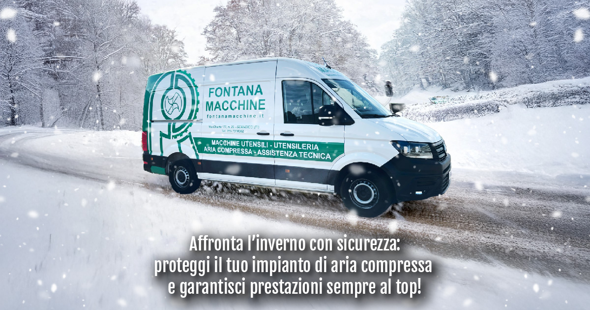 Inverno e aria compressa: 5 strategie per salvaguardare il tuo impianto